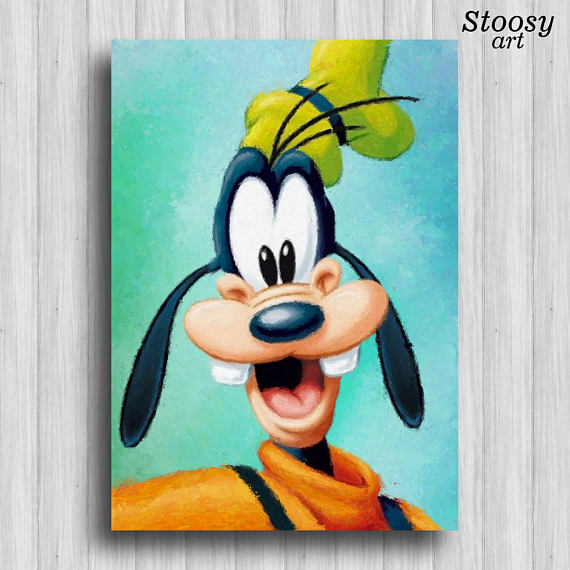 570x570 Goofy Poster Disney Room Decor Goofy Gift Disney Nursery Wall - Goofy Painting