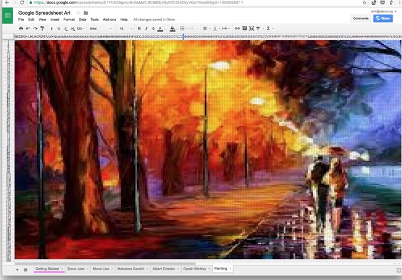 800x558 How To Make Pixel Paintings With Google Spreadsheets - Google Painting