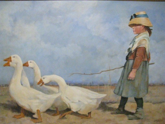 Goose Girl Painting