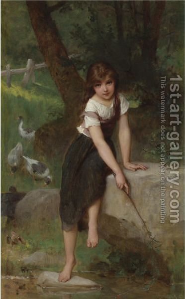 372x600 Goose Girl Emile Munier Reproduction 1st Art Gallery - Goose Girl Painting