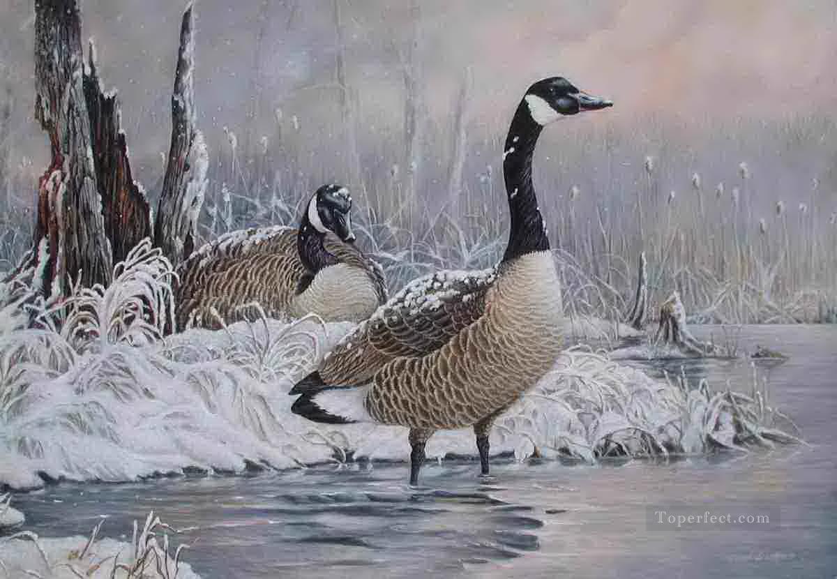 1200x830 Goose Geese - Goose Painting