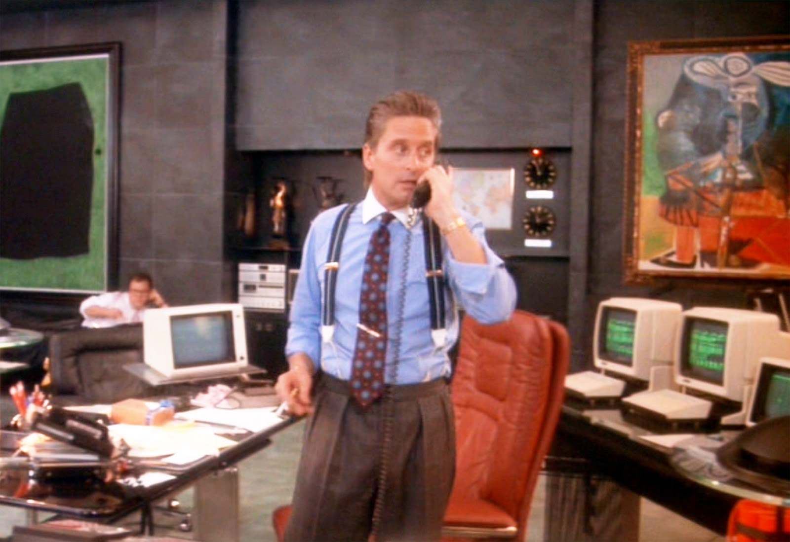 1600x1099 Just Like The Movies! - Gordon Gekko Painting