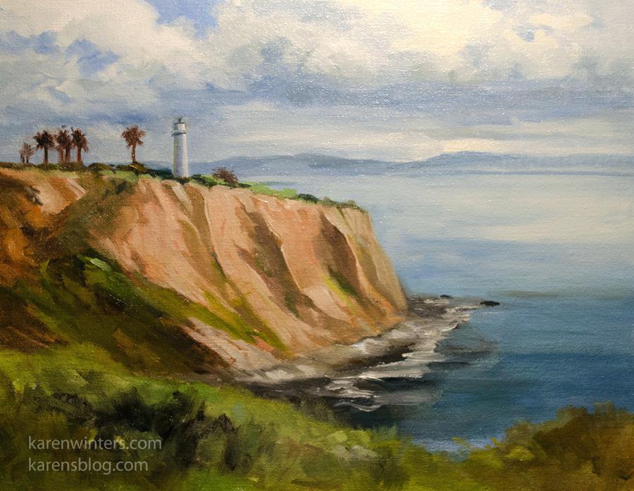 900x697 Lighthouse Oil Painting Lighthouse Oil Paintings Fine Art - Gordon Lighthouse Painting