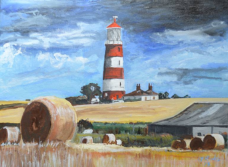 770x567 Saatchi Art Happisburgh Lighthouse Painting By Gordon Powles - Gordon Lighthouse Painting