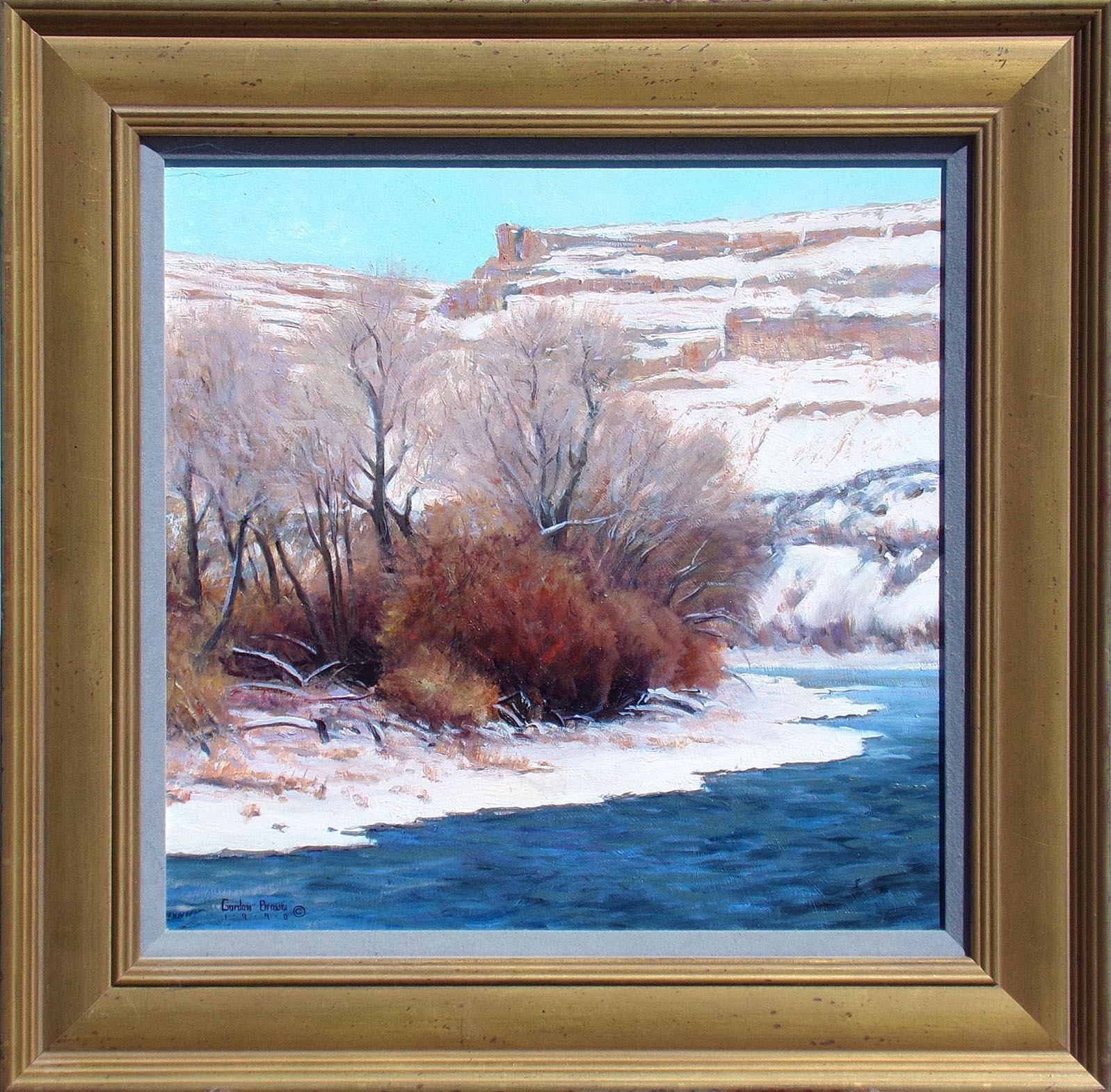 1597x1570 Gordon Brown Rolling Colorado River Signed Original Oil Painting - Gordon Painting