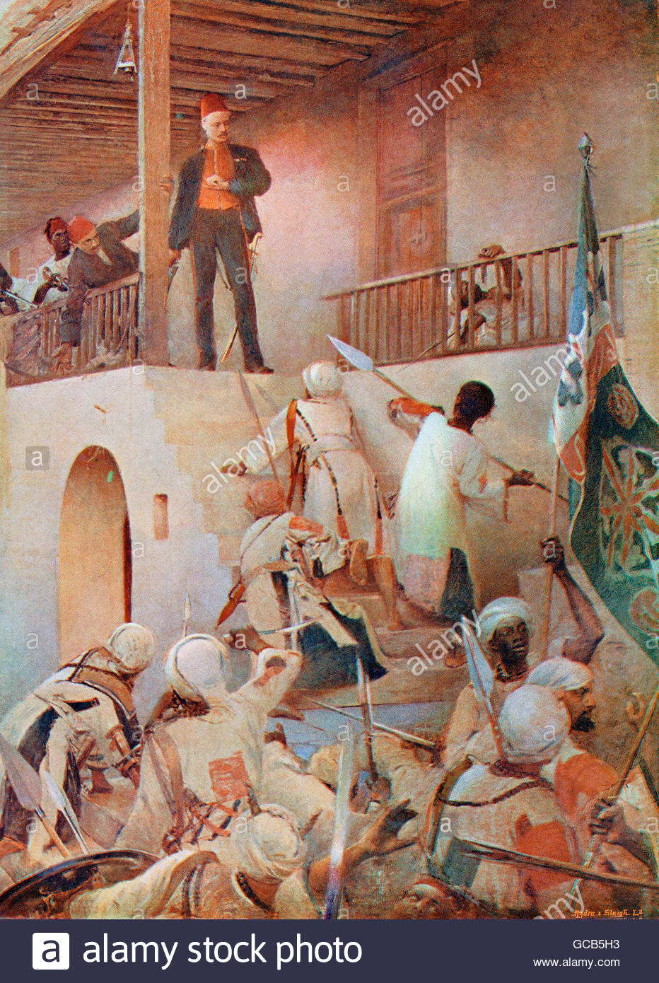 932x1390 The Death Of General Gordon, After The Painting By George W. Joy - Gordon Painting