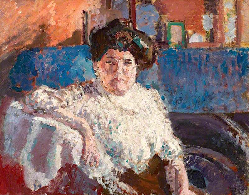 800x627 The Frenchwoman Painting By Spencer Gore Oil Painting Reproductions - Gore Painting