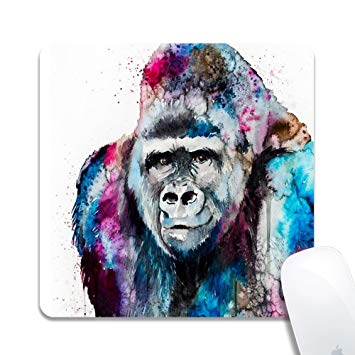355x355 Gaming Office Mouse Pad, Zyccw Customized Gorilla - Gorilla Painting
