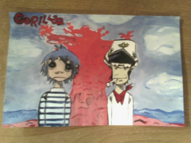 640x480 Gorillaz Painting By Thepyrokitty - Gorillaz Painting