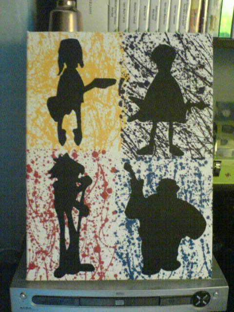 480x640 Gorillaz Painting By Midget77 - Gorillaz Painting