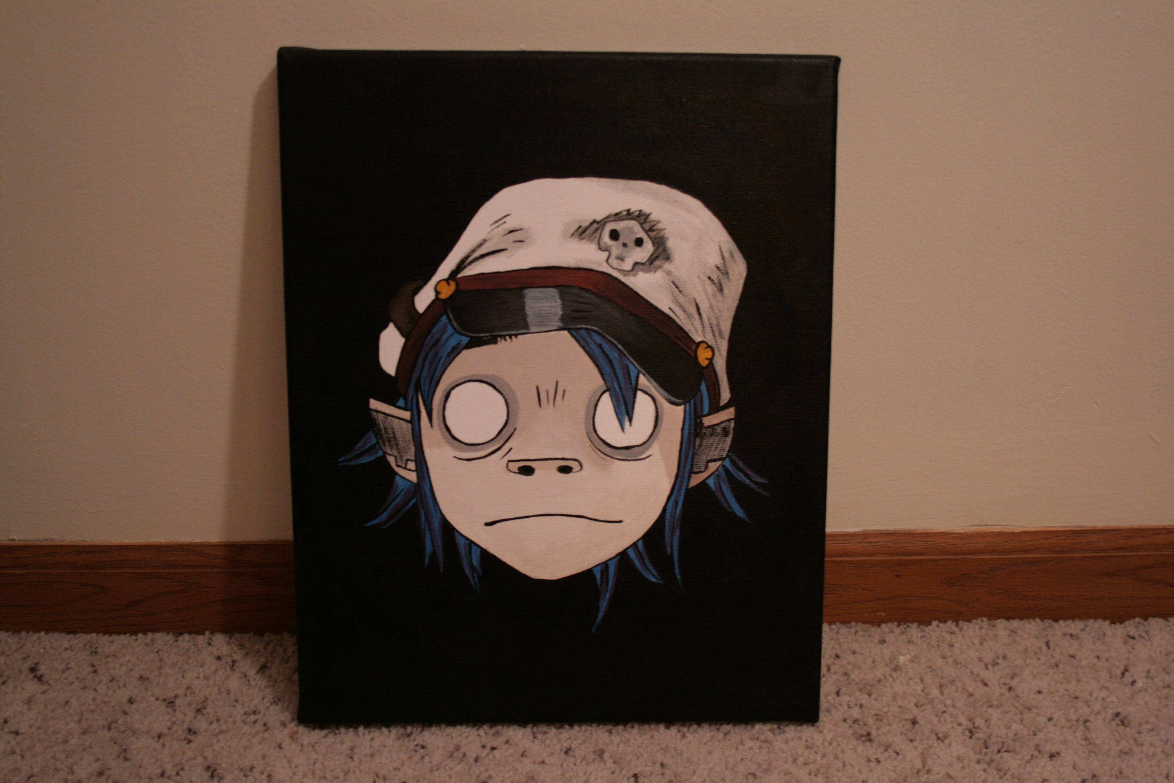 3888x2592 I Started This Painting In Summer 2011, But Waso Discouraged - Gorillaz Painting