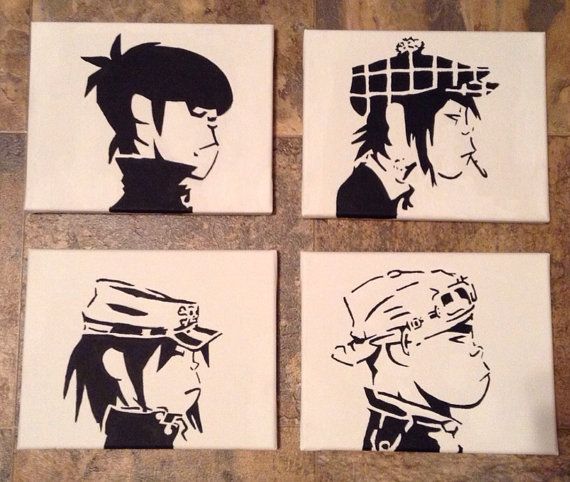 570x482 47 Best Games Images On Bands, Demon Days And Demons - Gorillaz Painting