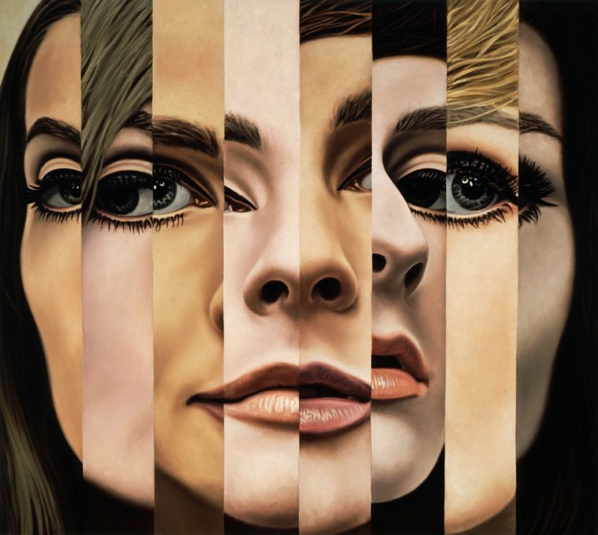 850x761 Richard Phillips For The Wall Paintings, Portraits - Gossip Girl Painting