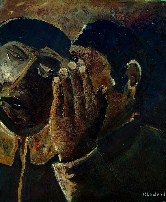 575x700 Gossip Painting By Pol Ledent - Gossip Painting