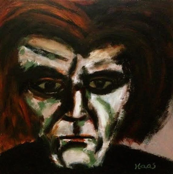 570x571 The Mad Composer - Goth Art Painting
