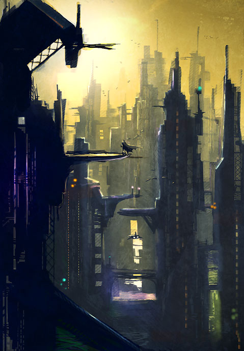 479x690 Neo Gotham City - Gotham City Painting