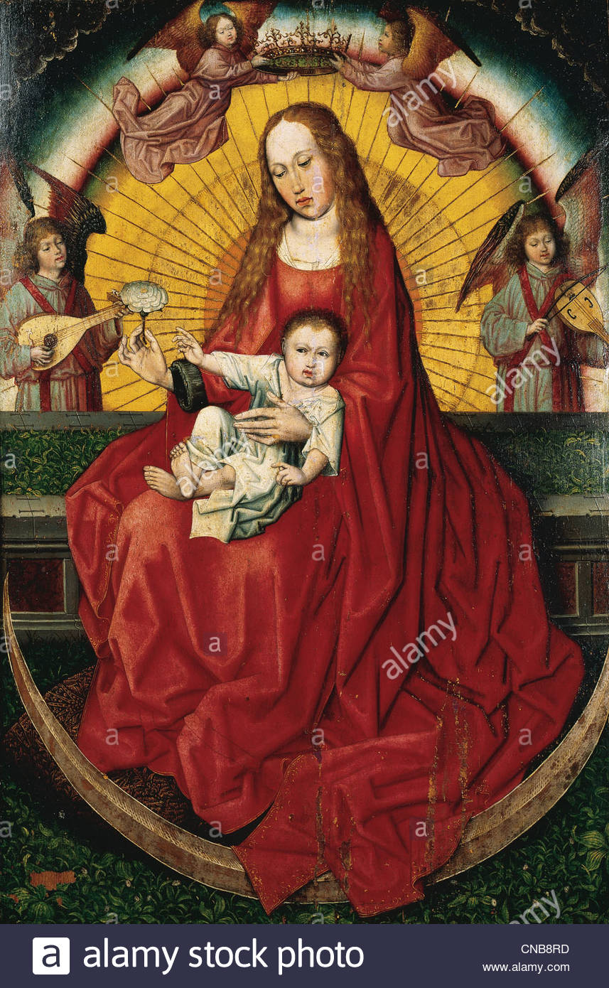857x1390 Gothic Art. Spain. The Virgin And Child. Gothic Painting - Gothic Art Painting