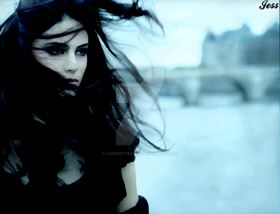 900x689 Goth Girl Digital Painting By Lovesettedits - Gothic Girl Painting