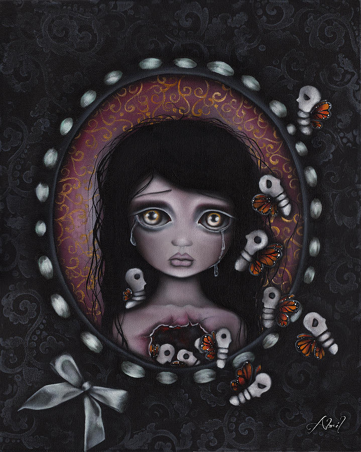 719x900 Gothic Girl Painting Gothic Girl Paintings Fine Art America - Gothic Girl Painting