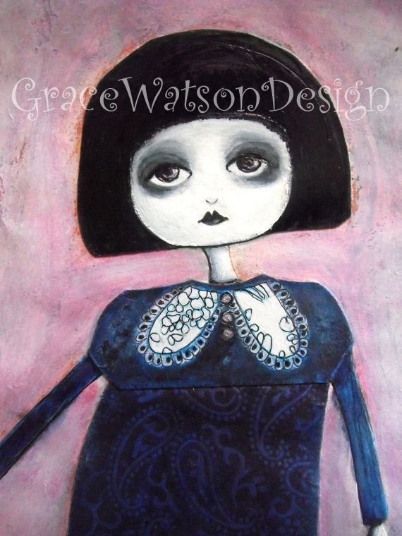 570x760 The 47 Best Gothic Images On Gothic Artwork, Artists - Gothic Girl Painting