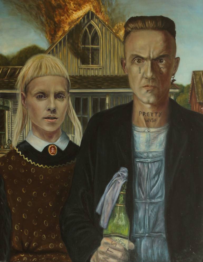 770x995 Saatchi Art Capetown Gothic (Die Antwoord) Painting By Jc Amorrortu - Gothic Painting