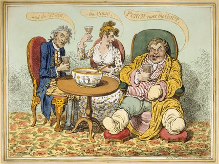 428x321 Punch Cures Gout, Colic - Gout Painting