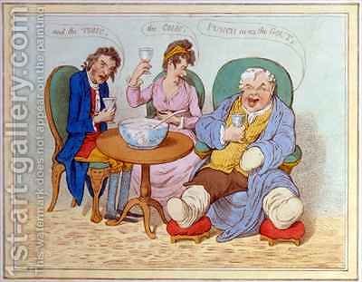 400x311 Punch Cures The Gout The Colic And The Tisic James Gillray - Gout Painting