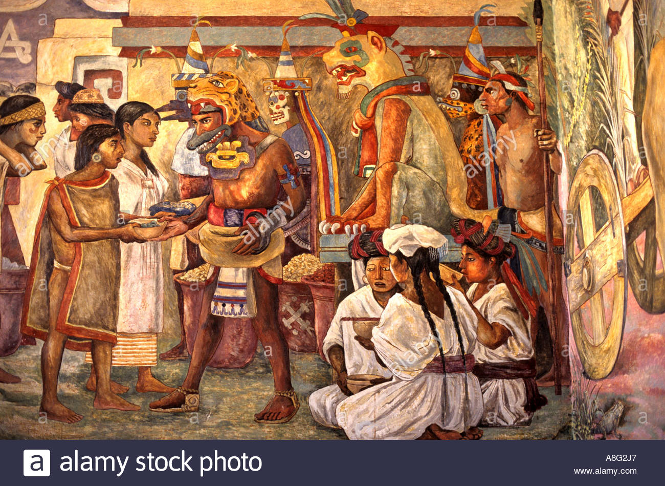 1300x949 Fresco Painting, Wall Arturo, Garcia, Bustos Oaxaca Government - Government Painting