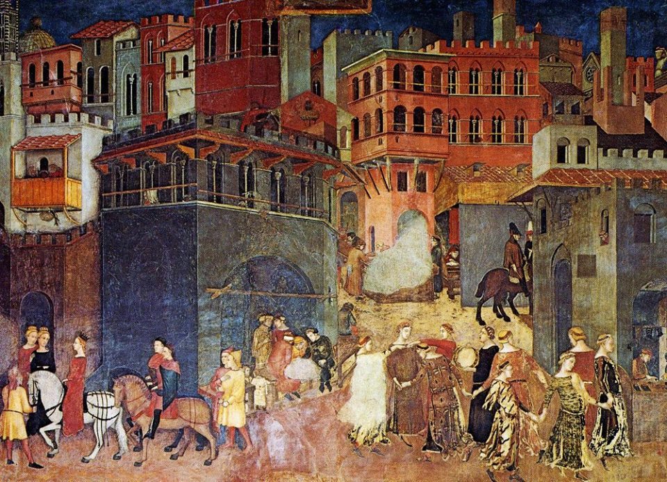 960x694 Lorenzetti's Allegory Of Good And Bad Government 7 - Government Painting