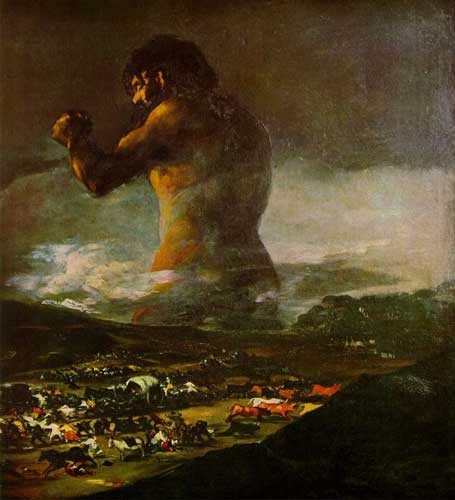 455x500 The Colossus - Goya Painting