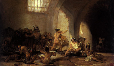 400x233 The Madhouse By Francisco De Goya - Goya Painting