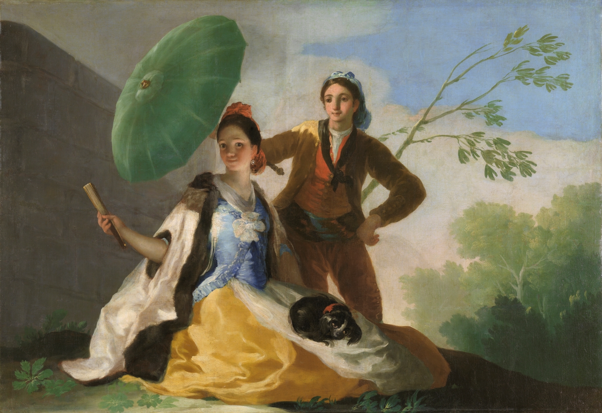 1920x1316 The Parasol - Goya Painting