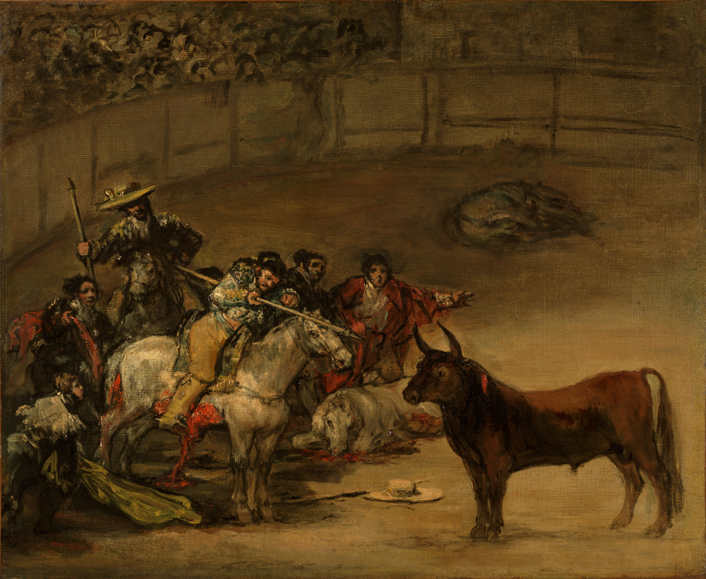 1024x840 Bullfight, Suerte De Varas (Getty Museum) - Goya Painting