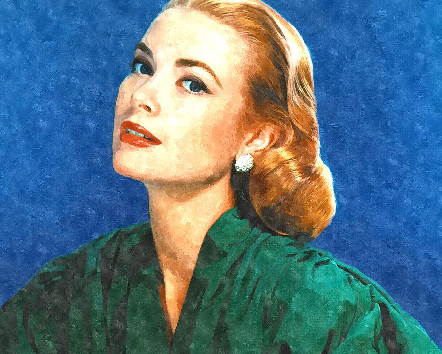 900x722 Grace Kelly Painting Painting By Gianfranco Weiss - Grace Kelly Painting