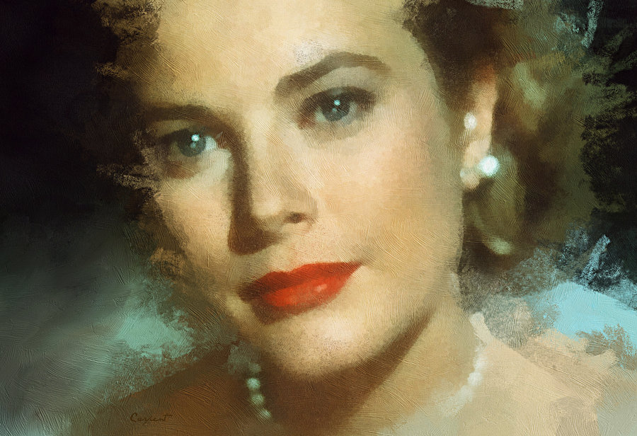 900x616 Grace Kelly By Priapo40 - Grace Kelly Painting