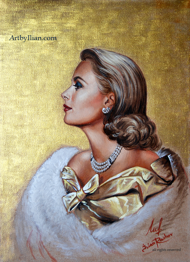 666x920 Grace Kelly Of Monaco By Ilian Rachov By Ilian00 - Grace Kelly Painting
