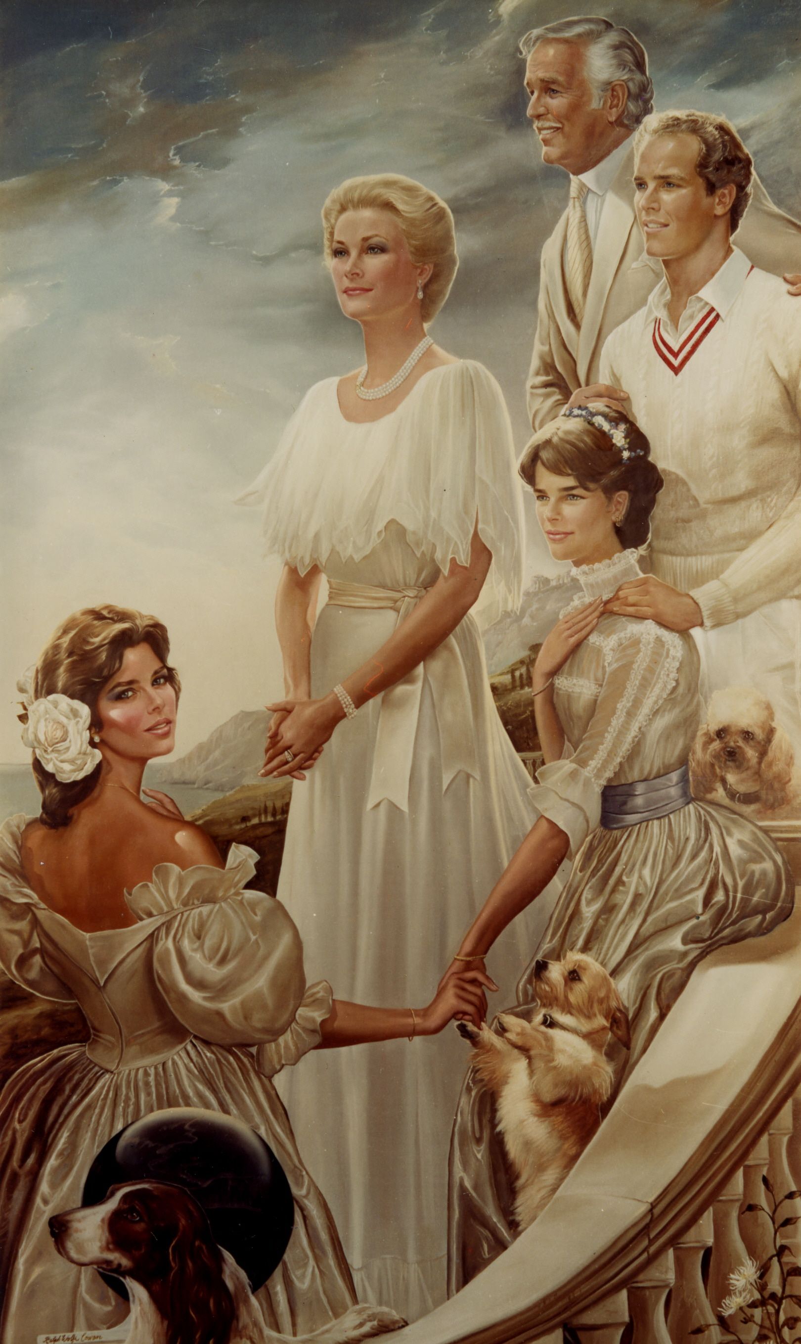1620x2717 Ralph Wolfe Cowan's Portraits Of Leaders And Kings - Grace Kelly Painting