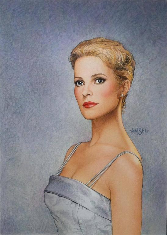 547x768 Richard Amsel - Grace Kelly Painting