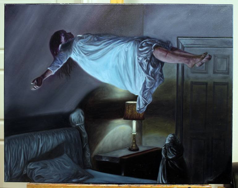 770x609 Saatchi Art Fall From Grace Painting By Jc Amorrortu - Grace Painting