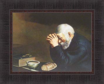 355x286 Grace By Eric Enstrom 17x21 Daily Bread Man Praying - Grace Painting