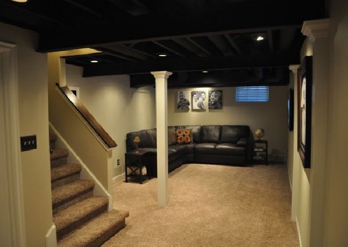 689x489 Graceful Painting Basement Ceiling Basement Ceiling - Graceful Painting