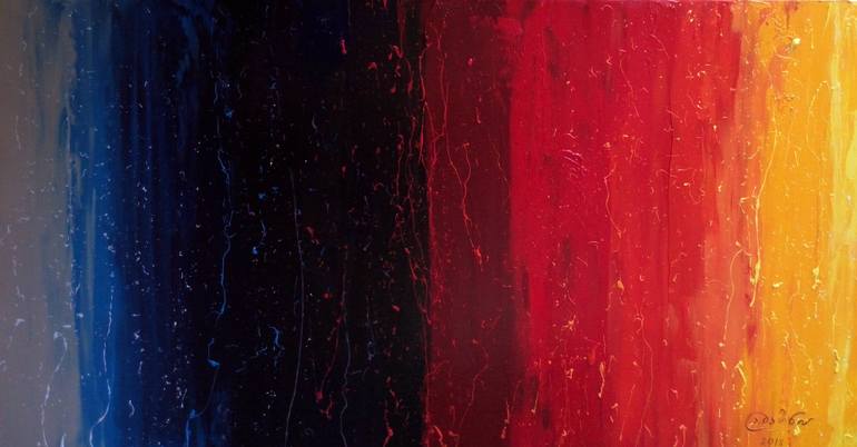 770x402 Saatchi Art Gradation Of Colors Painting By Angelina Damenia - Gradation Painting