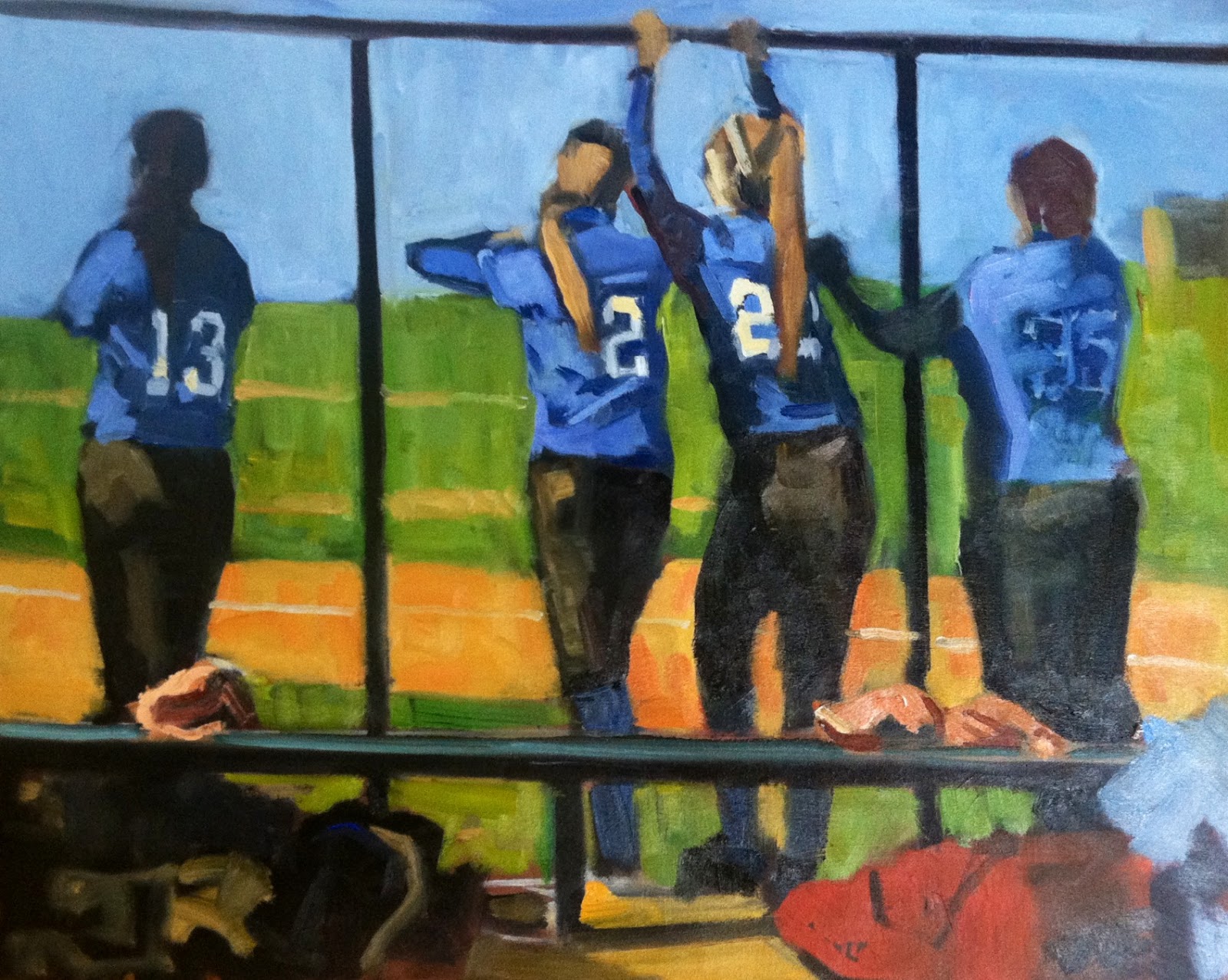 1600x1277 Melissa's Graduation Painting Maria Regina High School Softball - Graduation Painting