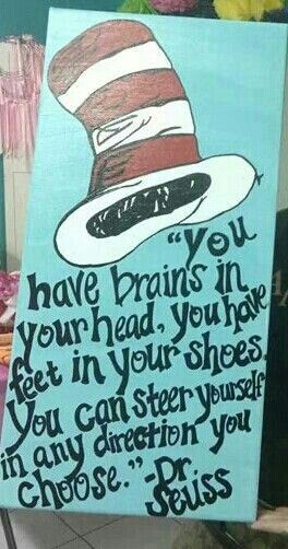 264x502 Seuss Canvas Painting Suessical Canvas Painting - Graduation Painting