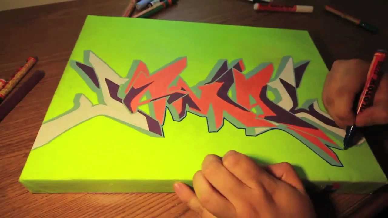 1280x720 Graffiti Canvas Painting - Graffiti Art Painting