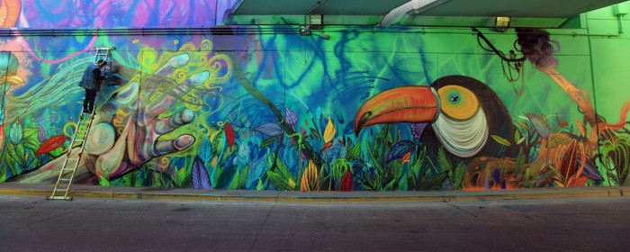 700x280 Street Artists Paint Tunnel In Caseros, Buenos Aires Ba Street Art - Graffiti Art Painting