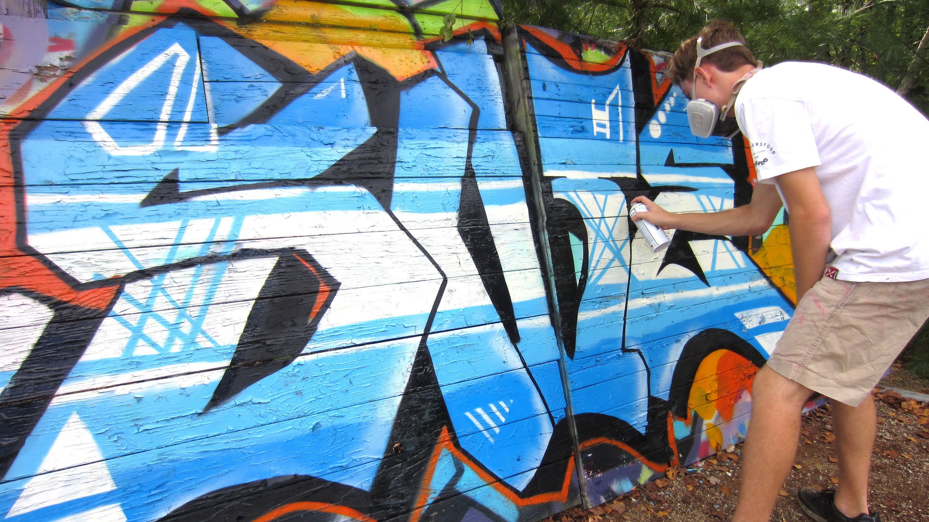 3000x1686 Straight Letter Graffiti Painting - Graffiti Painting