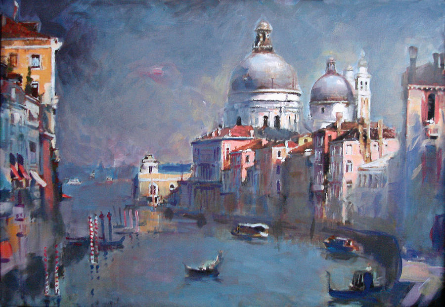 900x621 Grand Canal Venice Painting By Ylli Haruni - Grand Canal Venice Painting