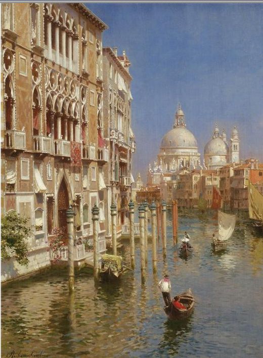 520x707 Santoro Reproductions - Grand Canal Venice Painting