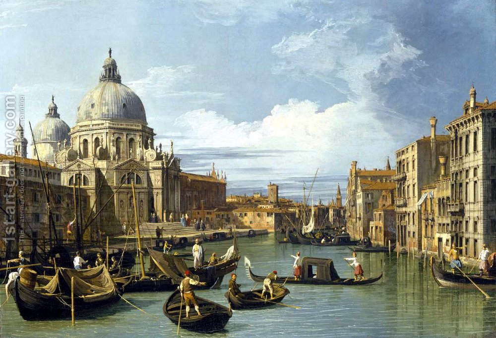 1000x682 The Entrance To The Grand Canal, Venice, C.1730 (Giovanni Antonio - Grand Canal Venice Painting